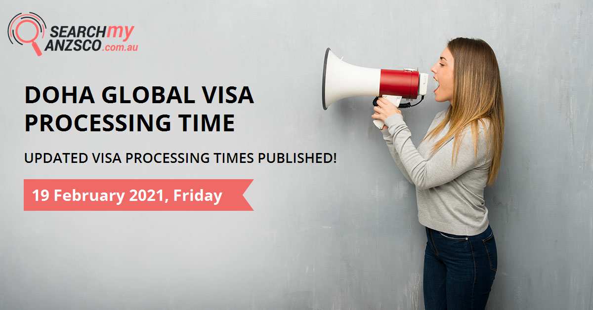 DOHA Global Visa processing time