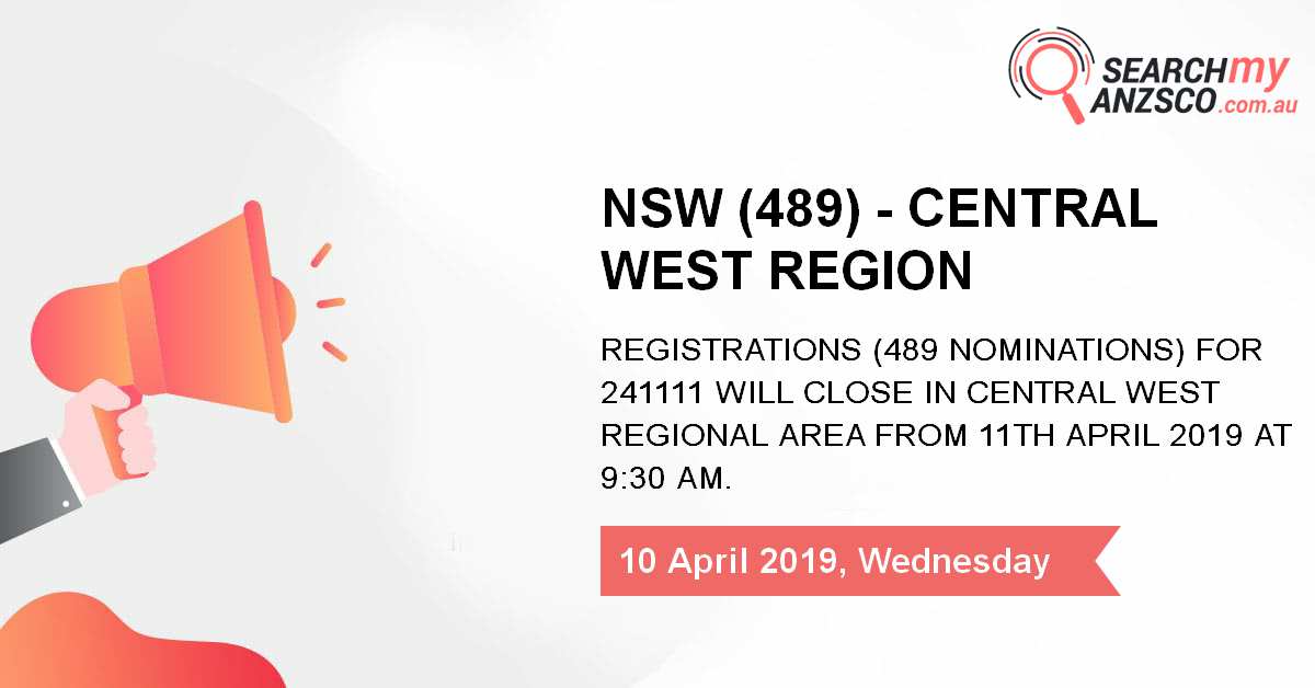 NSW (489) - Central West Region