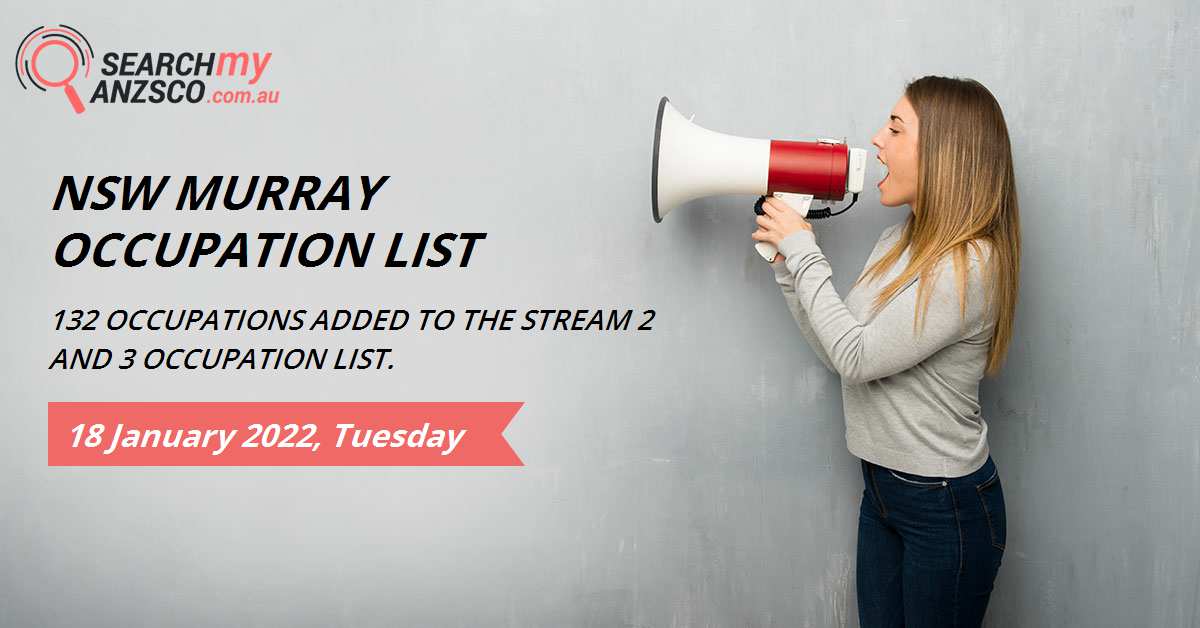 NSW Murray Occupation list