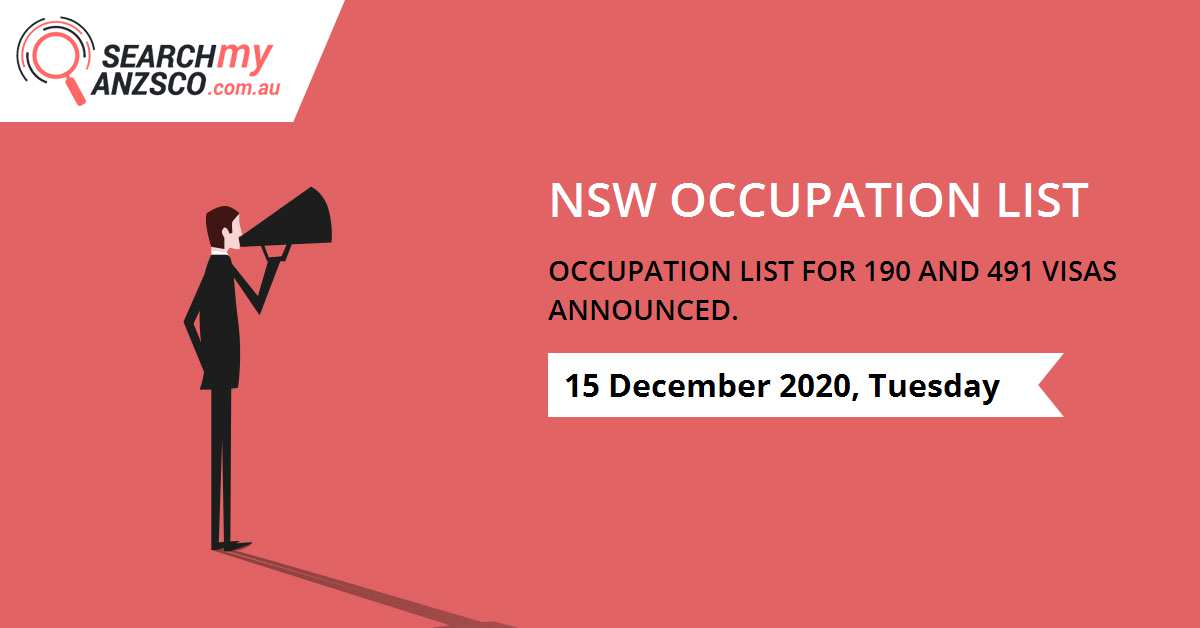 NSW Occupation list 