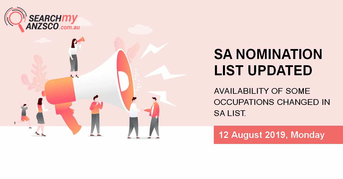 SA Nomination list Updated