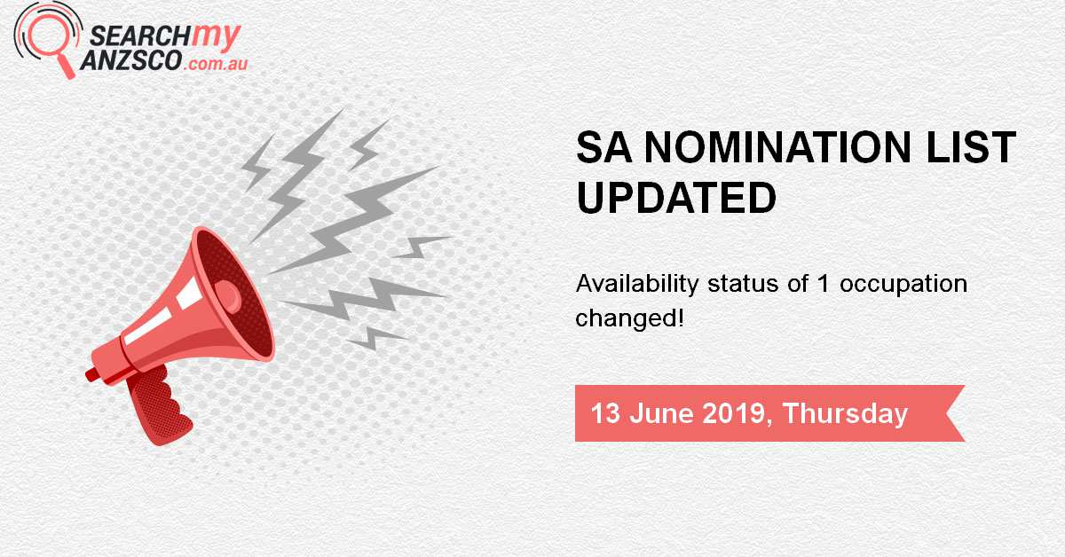 SA Nomination list Updated