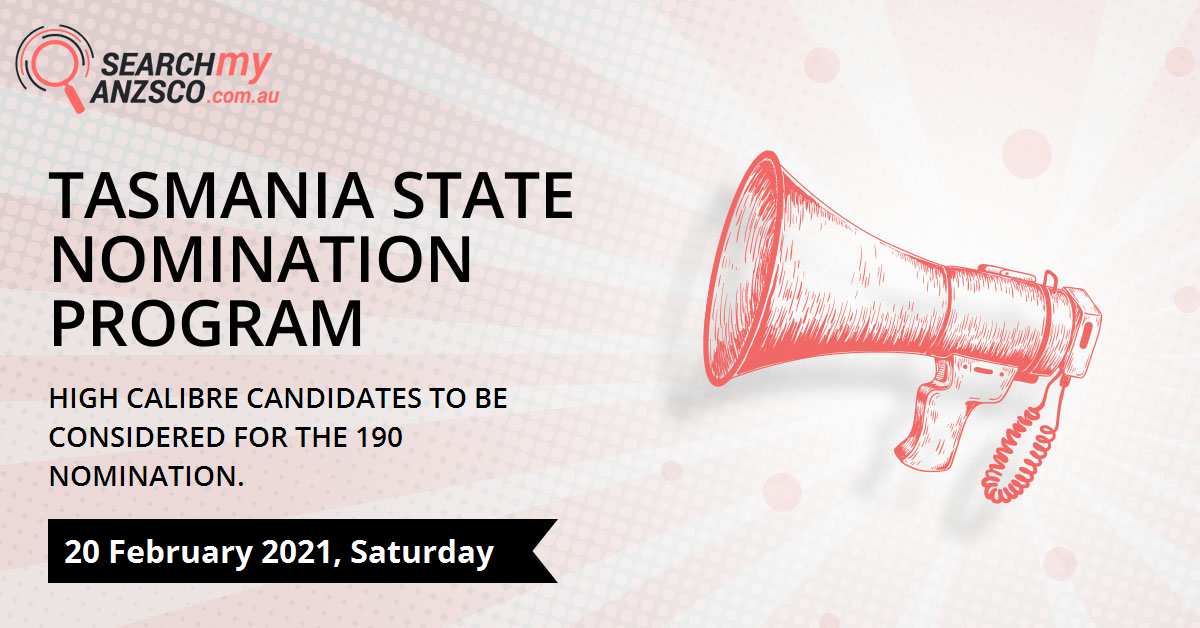 Tasmania State Nomination program