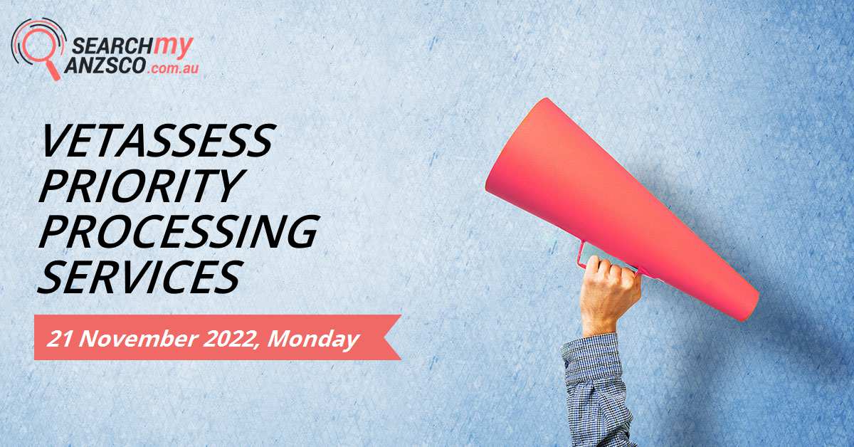 VETASSESS Priority Processing Services