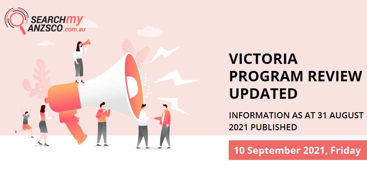 Victoria Program Review Updated